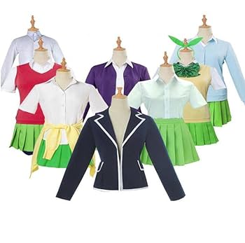 5等分の花嫁 ごとよめ コスプレ コスチューム 衣装 フルセット Amazon.co.jp: [milky time] ウィッグ付き 五等分の花嫁 中野 一